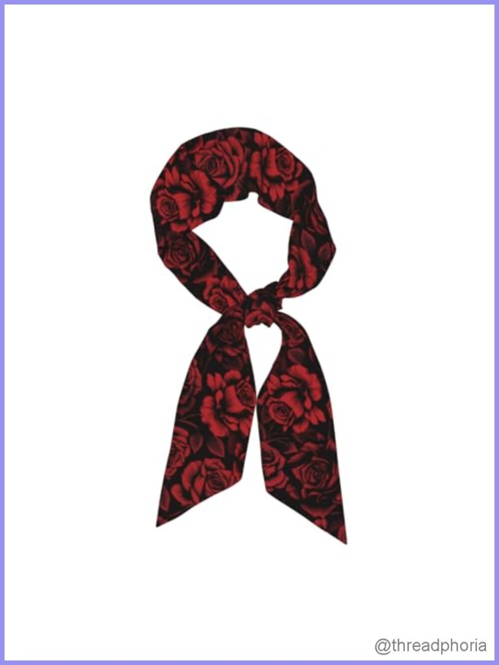 Silky Satin Long Skinny Scarf Floral Hair Neck Headband Purse Bag Wrap Thin